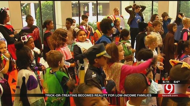 Homeless, Low-Income OKC Children Treated To Halloween Surprise