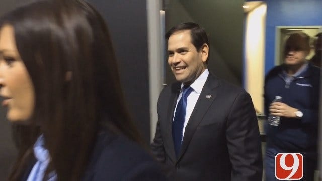 WEB EXTRA: Marco Rubio Arrives At Rally