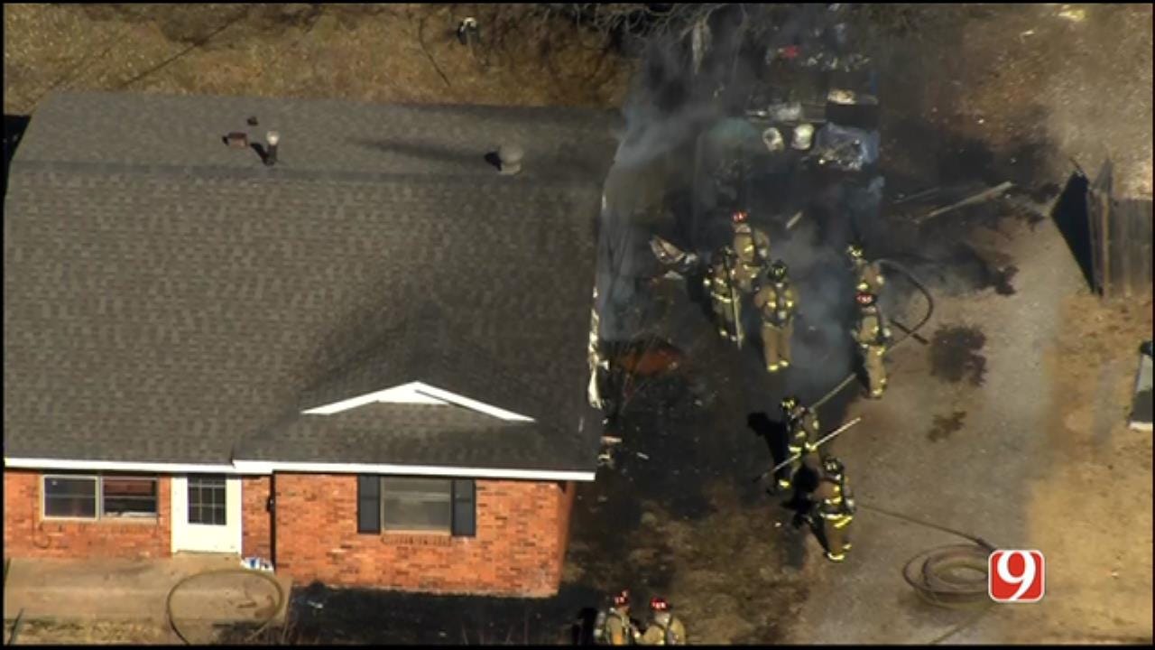 Crews Battle Friday House Fire In NW OKC