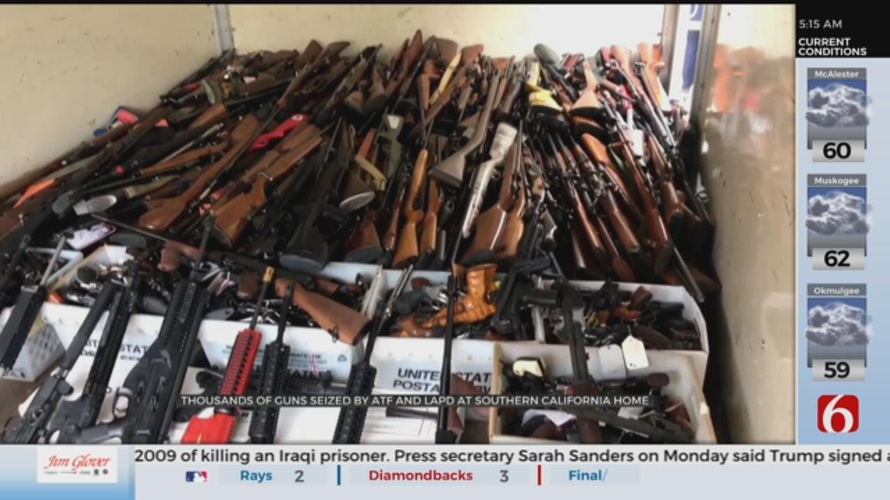 Massive Weapons Cache Seized From Home In Los Angeles Neighborhood