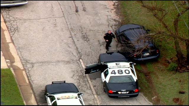 WEB EXTRA: Two Suspects Caught Following Police Chase In NE OKC