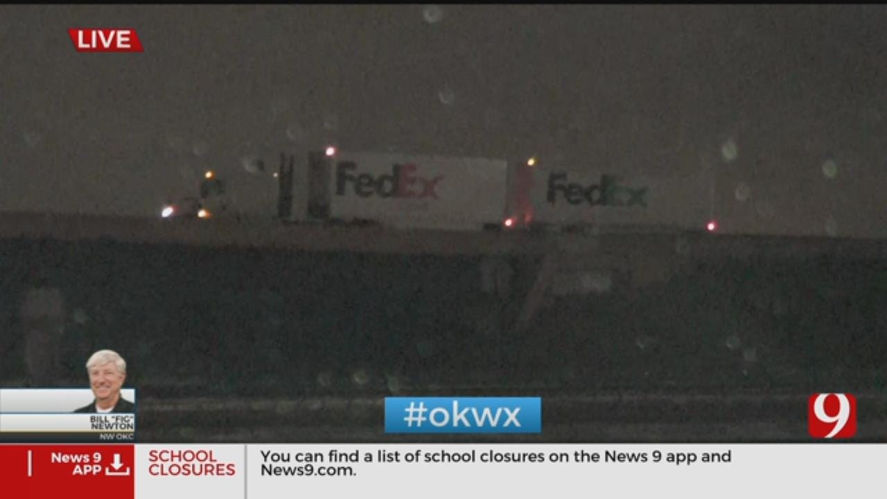 WATCH: Semi-Truck Stuck On Overpass At I-40 and I-44