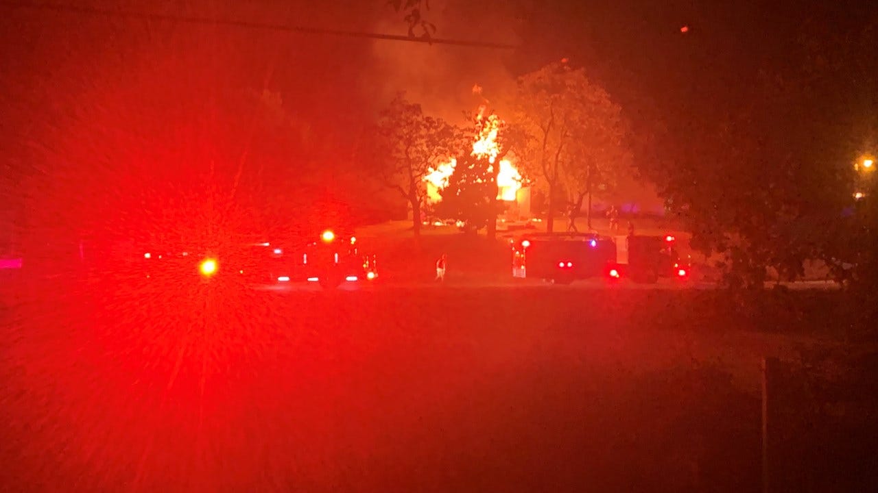 Sand Springs Fire Department Investigates House Fire