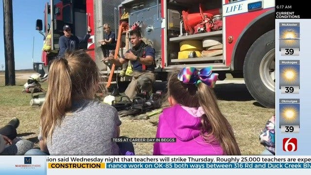 WATCH: Beggs Elementary Holds Career Day