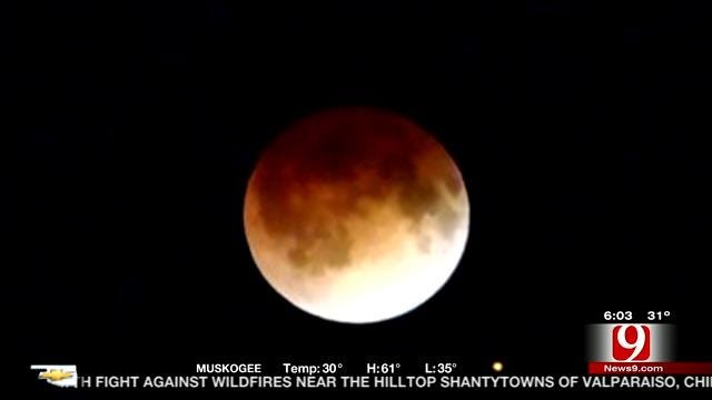 News 9 Viewers Share Photos Of 'Blood Moon' Over Oklahoma