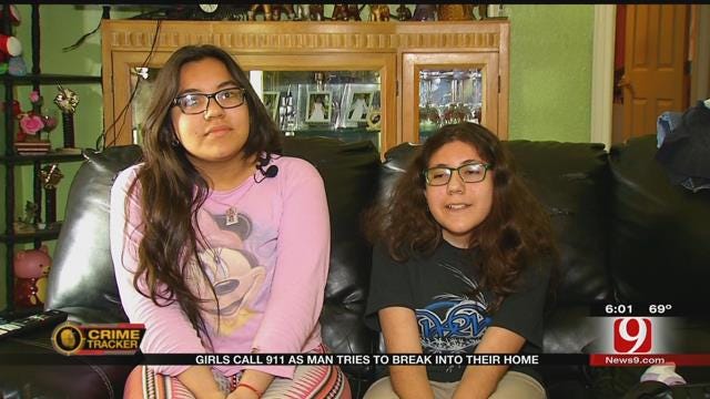 Two Girls Call 911 As Man Tries To Break Into Their Home