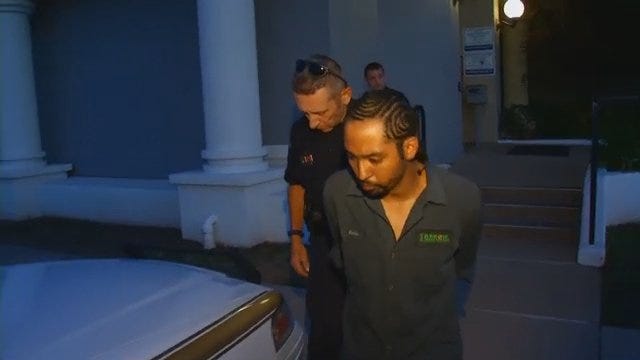 WEB EXTRA: Video Of Eulalio Rangel And Andrea Lang Following Their Arrests