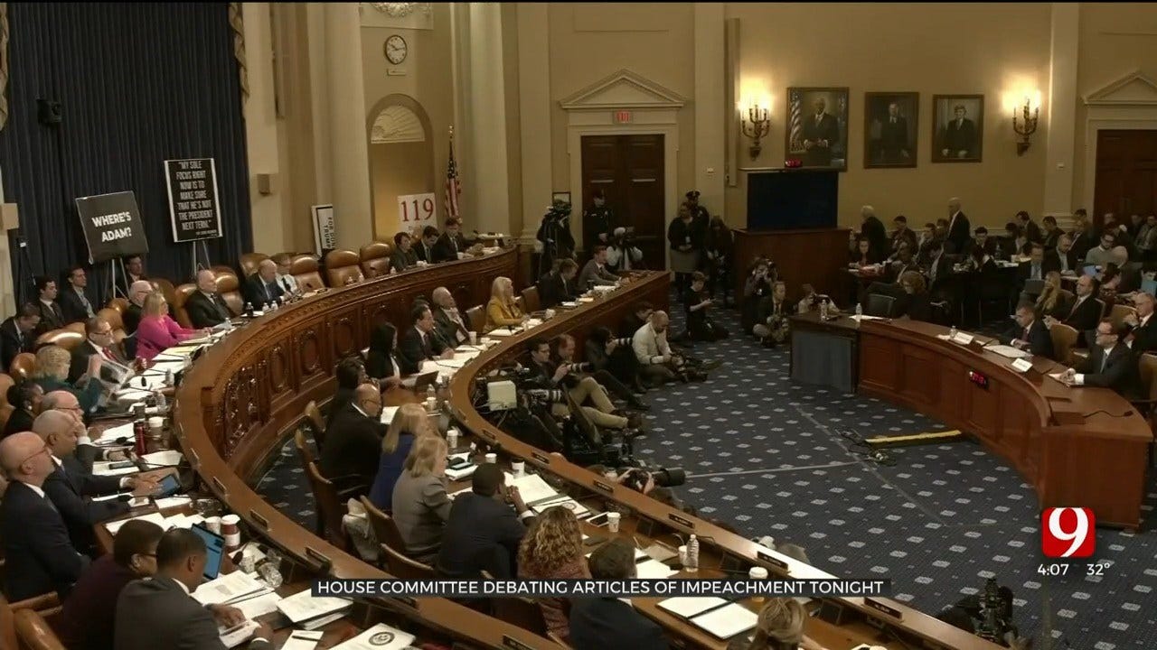 House Committee Debating Articles Of Impeachment Wednesday Night