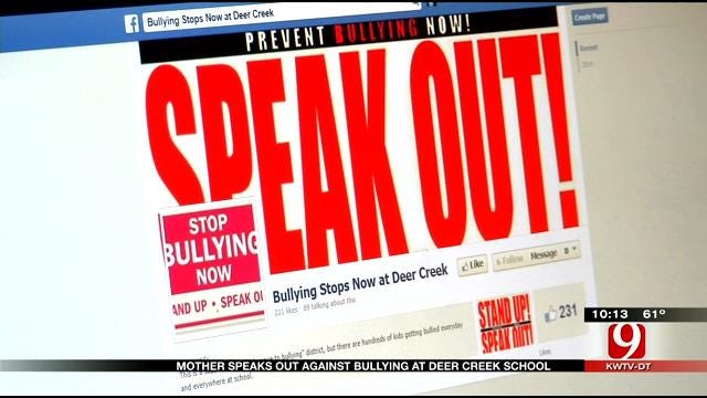 Mother Speaks Out Against Bullying At Deer Creek School