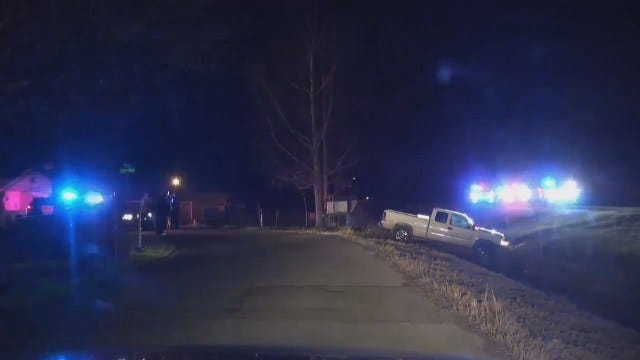 WEB EXTRA: Video From Scene At End Of Sand Springs Police Chase