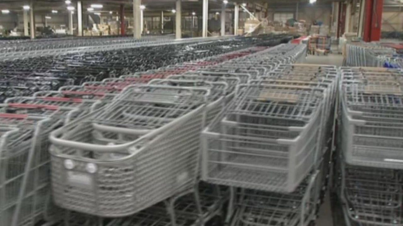 A Million Shopping Carts Roll Out Of Wagoner Company Each Year