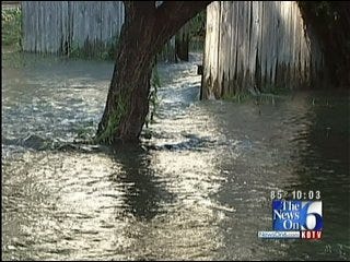 Water Break Floods Midtown Tulsa Neighborhood