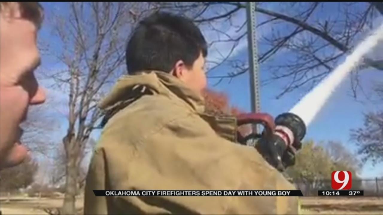 Burn Victim, 12, Spends Day As A Firefighter