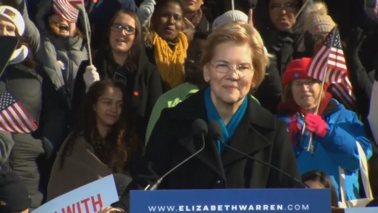 Sen. Elizabeth Warren Announces Candidacy For 2020 Presidential Election