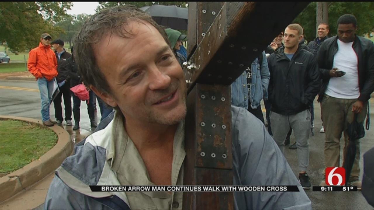 Broken Arrow Man Completes Nearly 25,000 Mile Journey With Cross