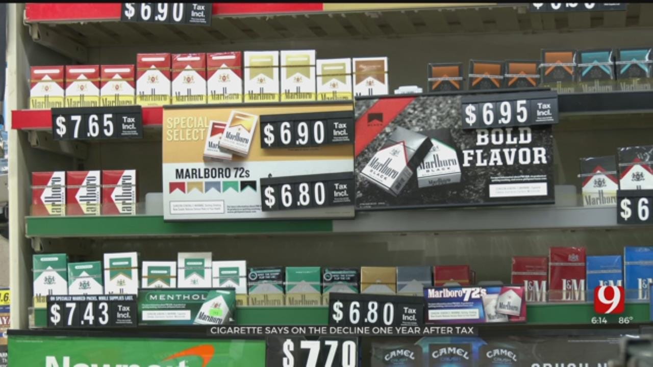 Oklahoma Cigarette Sales Declining 1 Year After Tax Hike