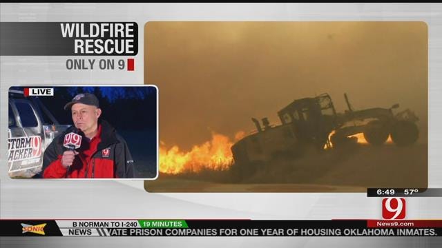 Val Castor Talks About Rescuing Road Grader Operator During Large Wildfire