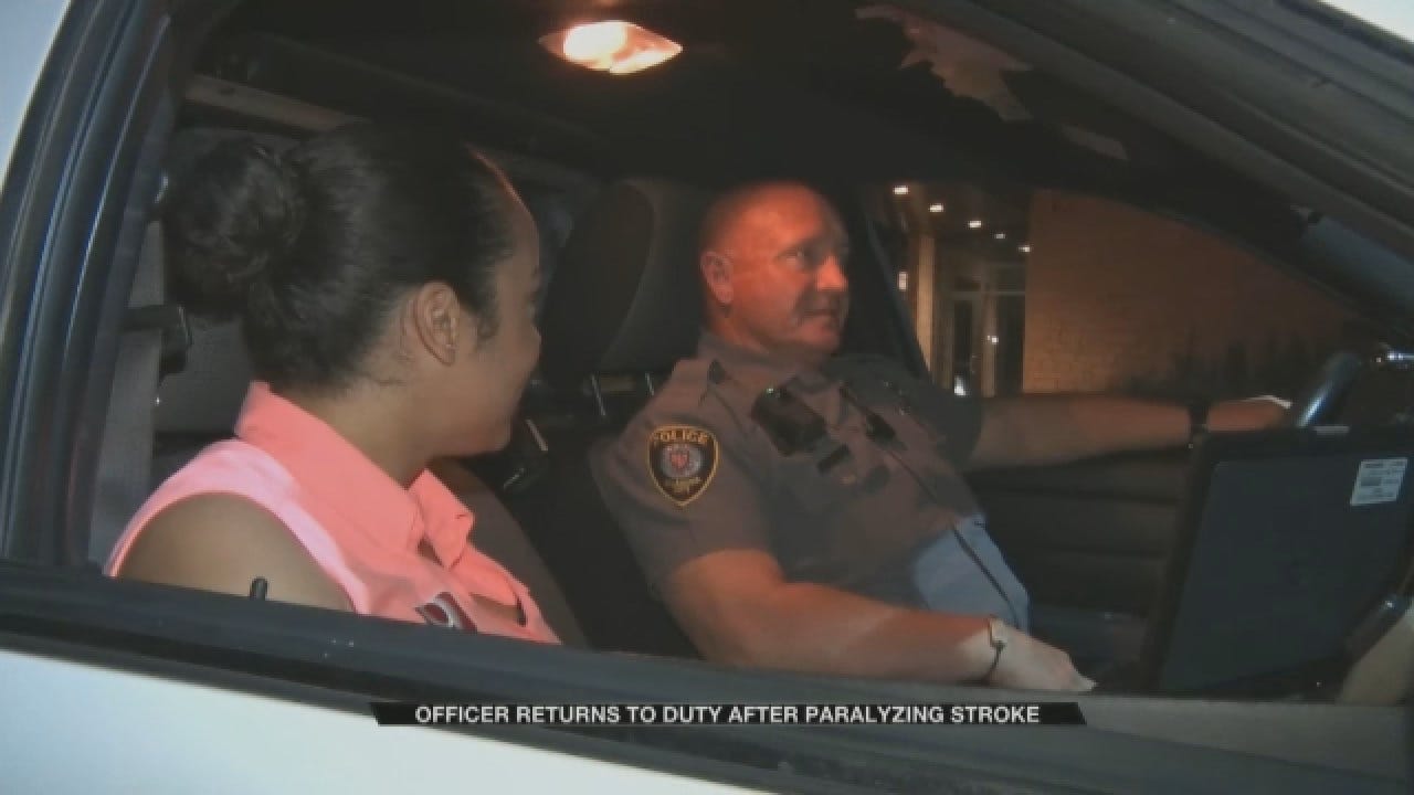 OKC Officer Returns To Duty After Rare Spinal Stroke