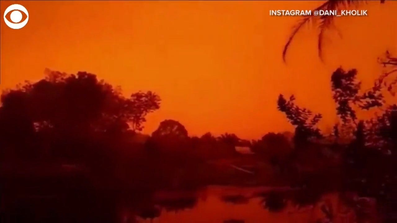 WATCH: Sky Turns Blood Red In Indonesia