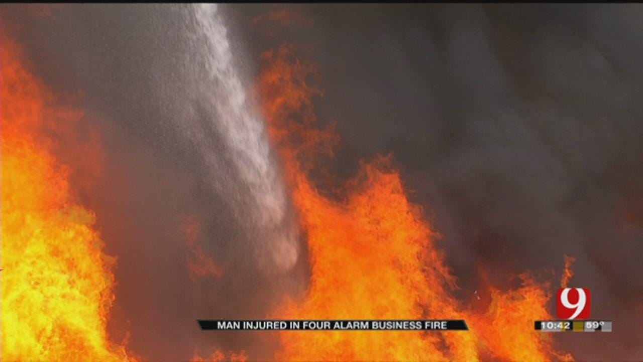 Fire Burns Throughout Afternoon In SW OKC