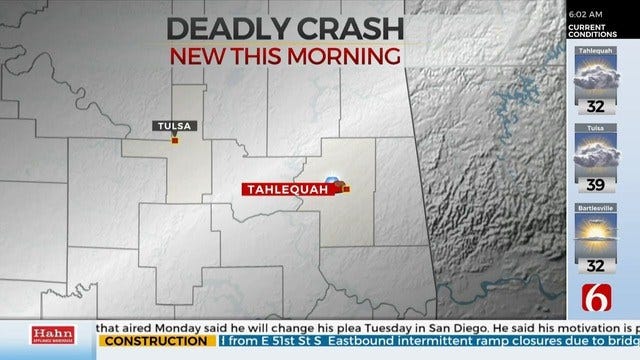 2 Killed in Cherokee County Crash, OHP Says
