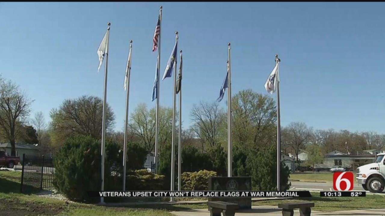 Veterans In Bernice Frustrated After Council Votes To Replace Only A Few War Memorial Flags