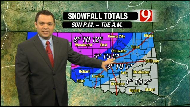 Significant Winter Storm To Impact Oklahoma Beginning Sunday Night