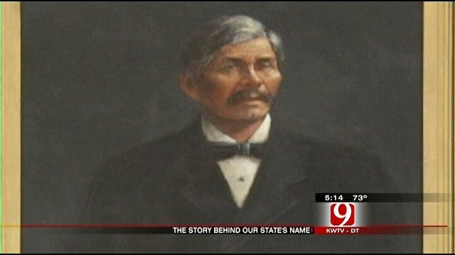 Painting Of Man Who Gave Oklahoma Its Name Displayed At State Capitol