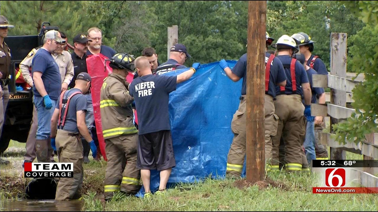 Man's Body Recovered In Creek County Road Ditch