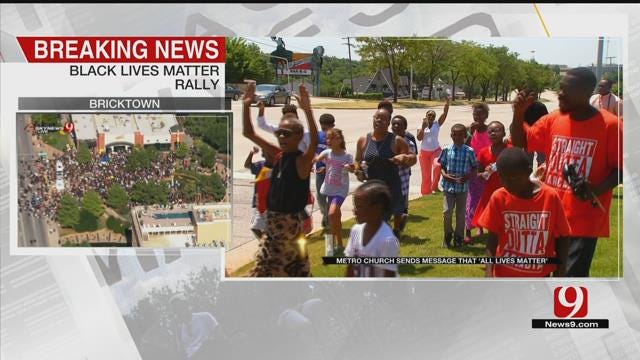 NE OKC Church Marches In Support Of 'All Lives Matter'