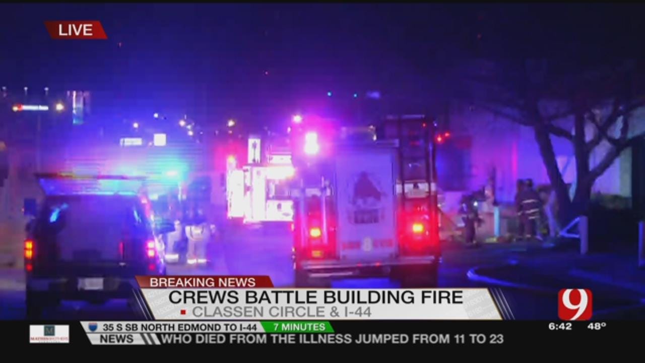 Firefighters Battle Commercial Fire in NW OKC