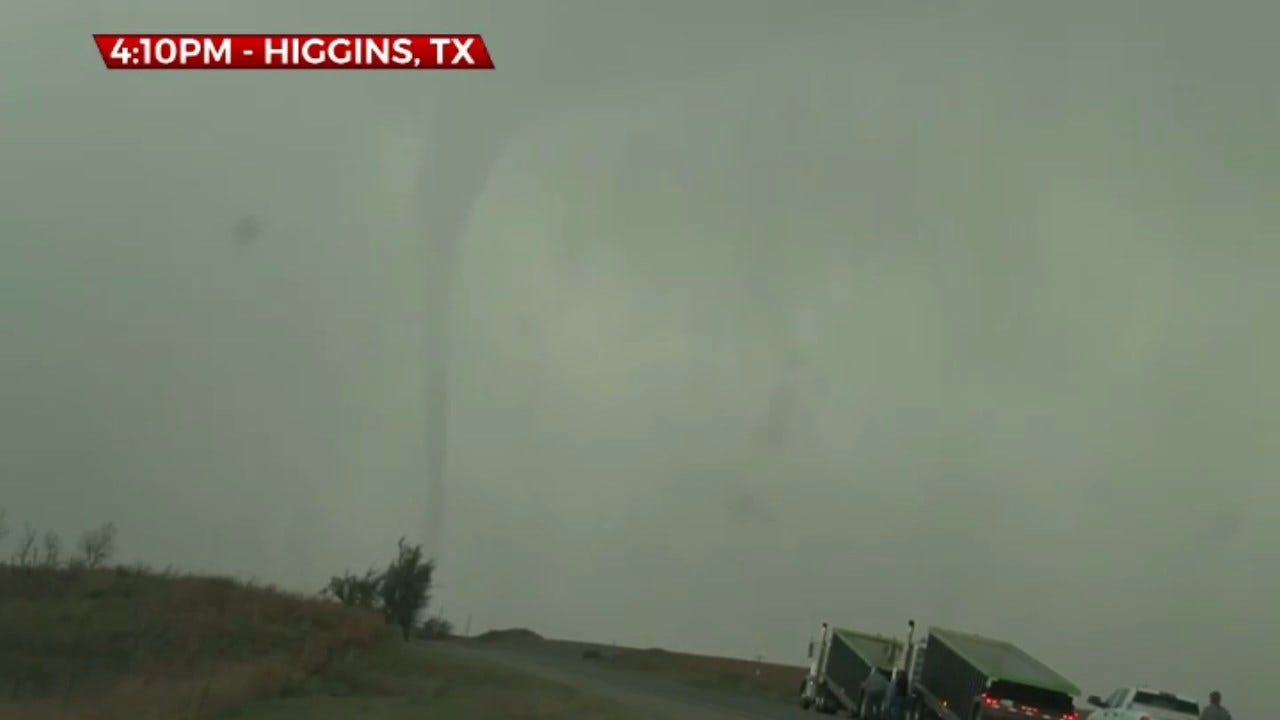 Marty Logan Spots Tornado In Higgins, Texas
