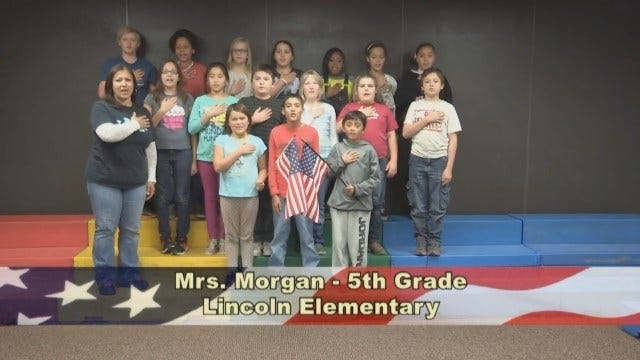Mrs. Morgan's 5th Grade class at Lincoln Elementary School