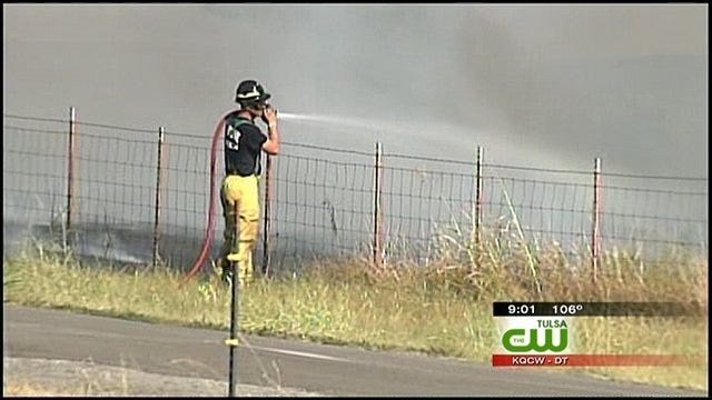 Grass Fires Rage Across Green Country, Burn Structures, Threaten Homes