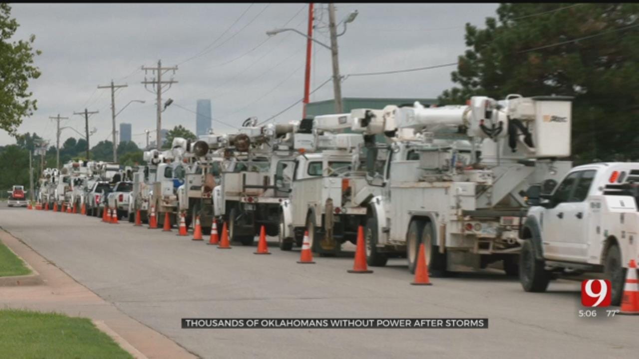 OG&E: Thousands Of Oklahomans Without Power, May Take Days To Restore