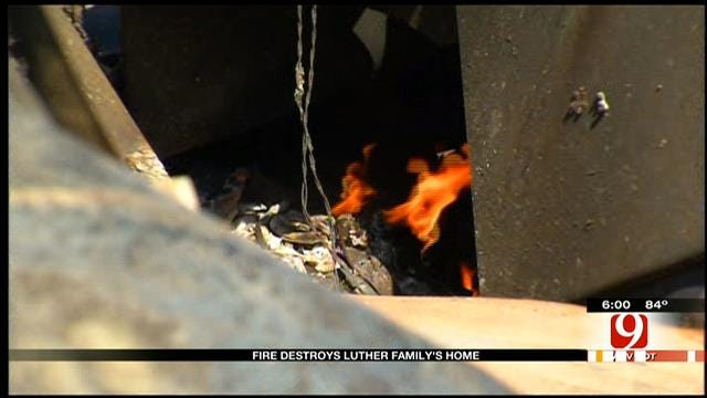 Family Narrowly Escapes Luther Fire, In Need Of Help