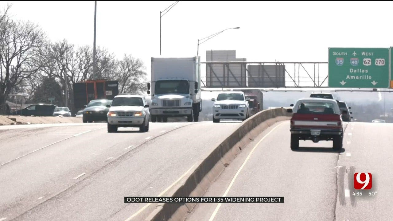 ODOT Releases Options For I-35 Widening Project