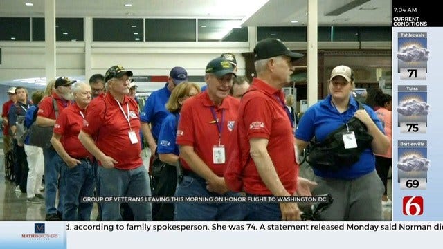 Oklahoma Veterans Take Honor Flight To Visit D.C.