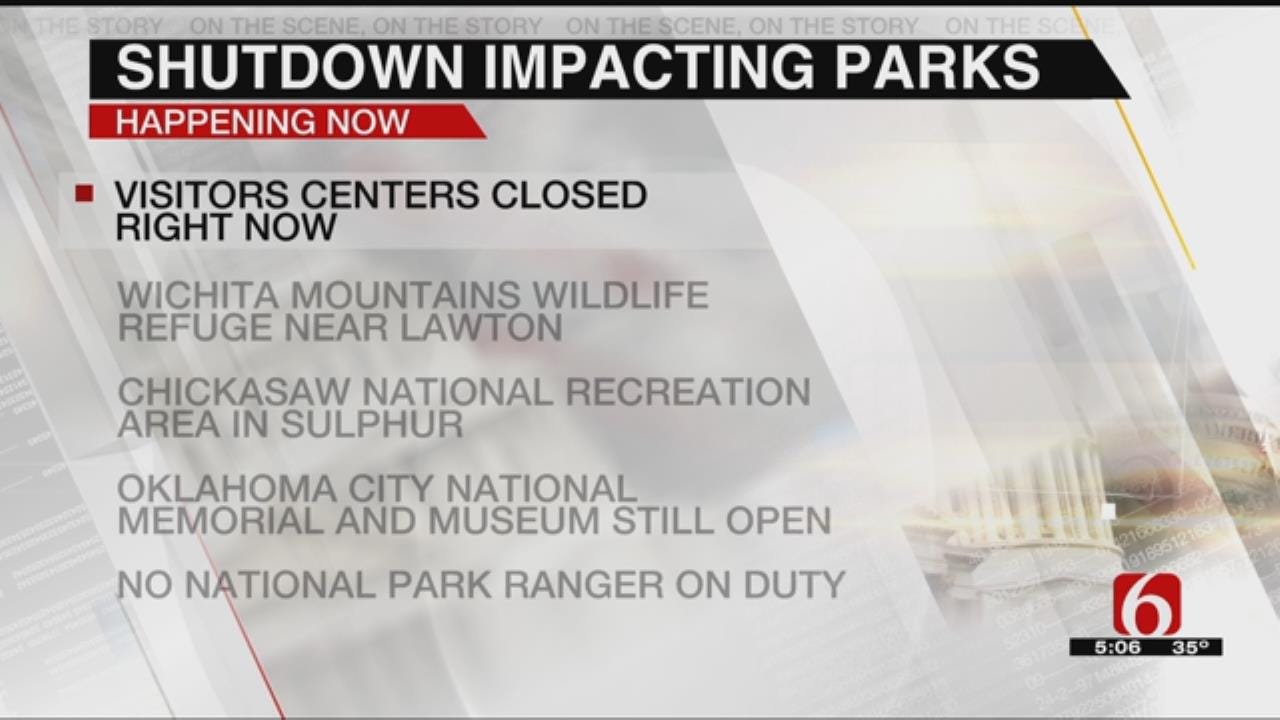 Oklahoma Parks Workers Furloughed In Government Shutdown