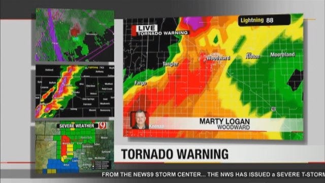 Marty Logan Sounds The Alarm As The Woodward Tornado Touches Down