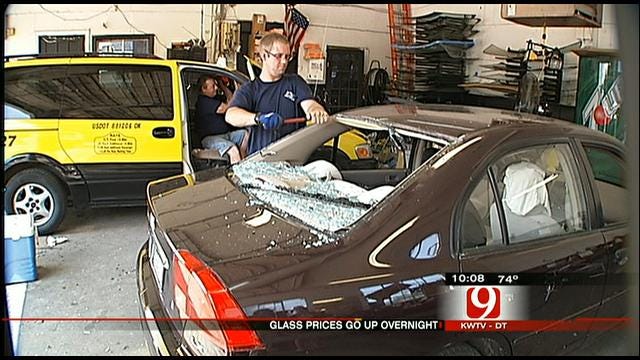 Cost Of Glass Skyrockets After Severe OKC Hailstorm