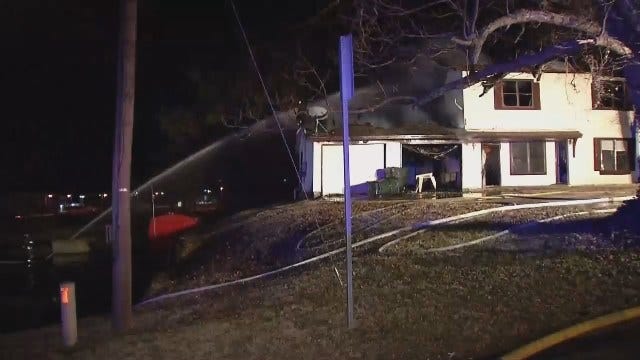WEB EXTRA: Video From Scene Of Claremore House Fire