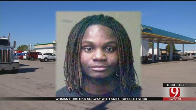 Woman Robs OKC Subway With Homemade Spear