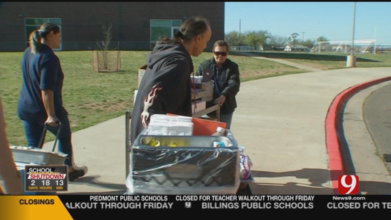 OKCPS Deliver Meals During The Walkout