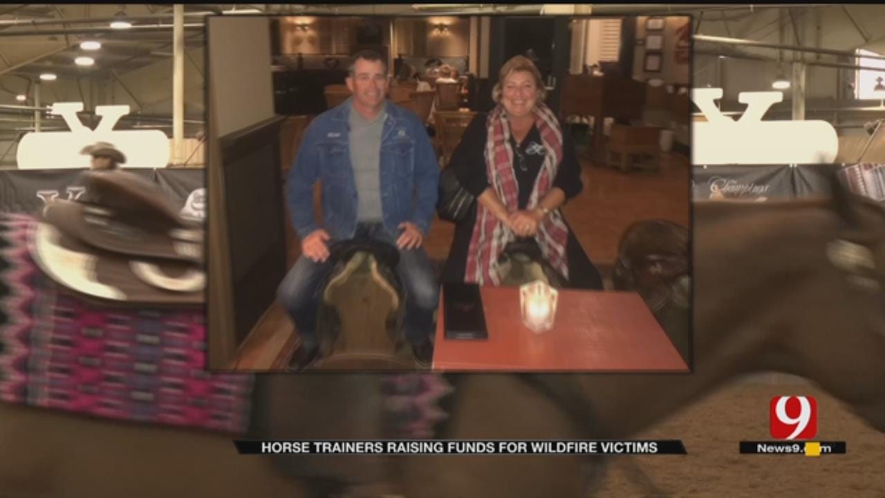Reining Horse Riders In OKC Help Trainer Affected By California Wildfires