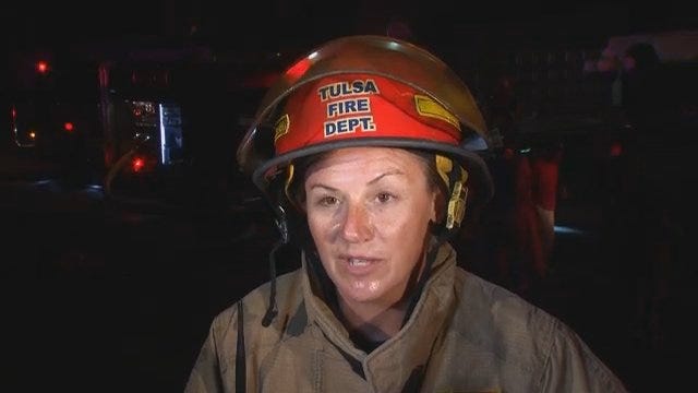 WEB EXTRA: Tulsa Fire Captain Julie Lynn Talks About Condo Fire