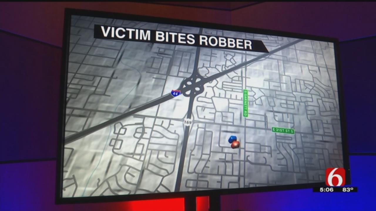 Tulsa Police: Armed Robbery Victim Bites Attacker
