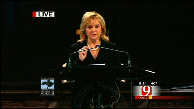 Gov. Mary Fallin Speaks At Murrah Bombing Remembrance Ceremony