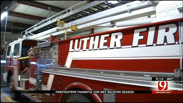 Luther Firefighters Thankful For Wet Summer Conditions
