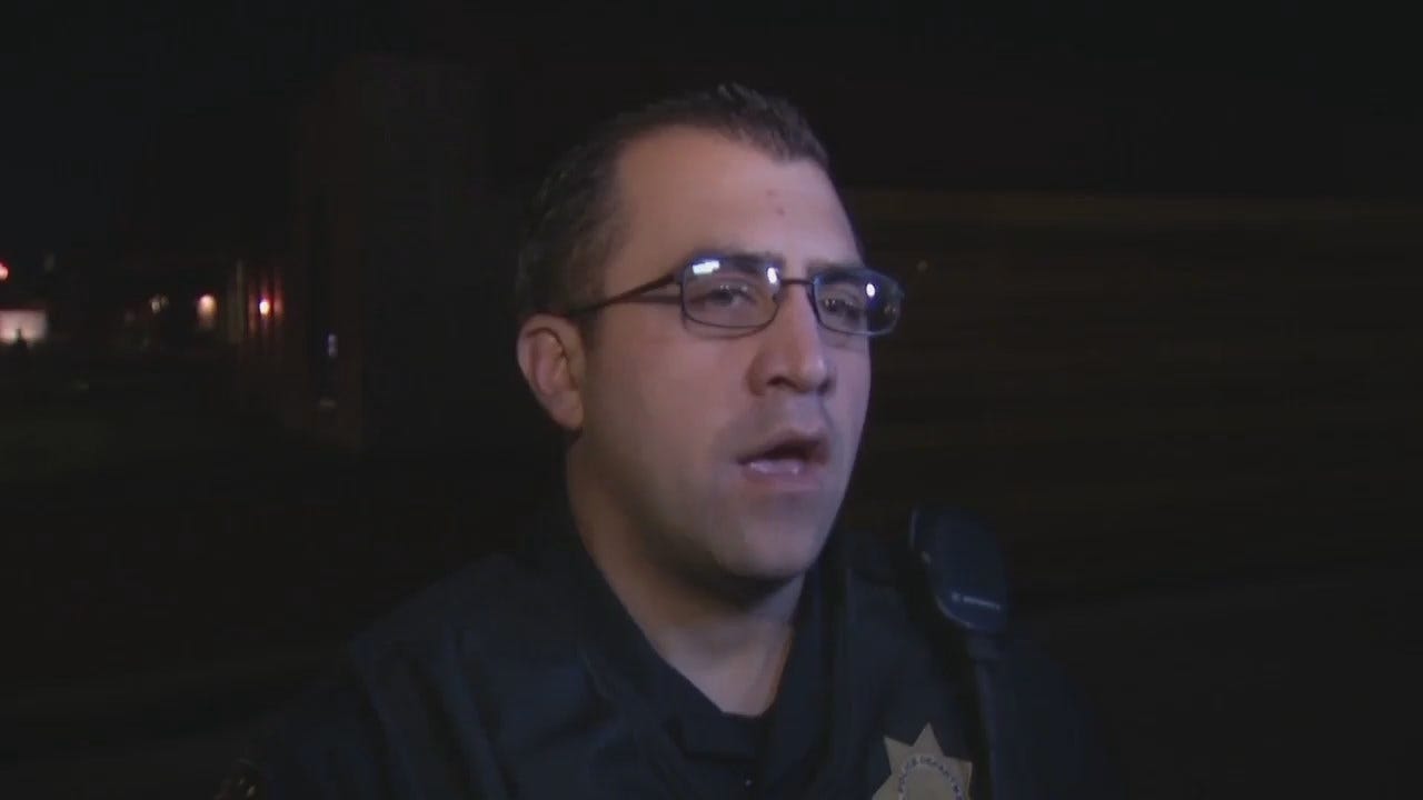 WEB EXTRA: Tulsa Police Cpl. Demetrios Treancaseles Talks About Chase, Crash